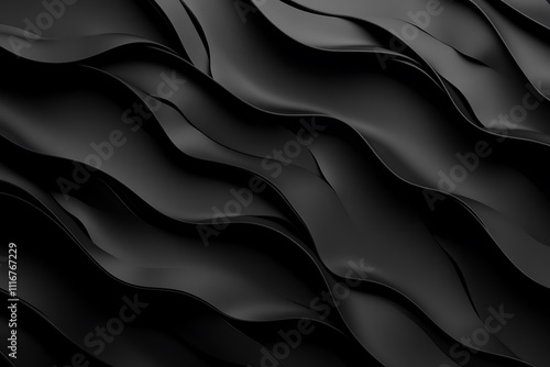 A textured black wave pattern creating a sense of depth and movement.