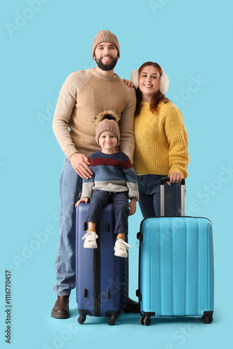 Happy parents with their li...