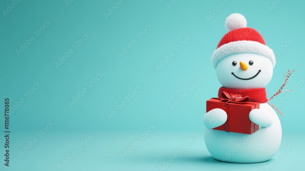 3d render funny snowman 3d render funny snowman
