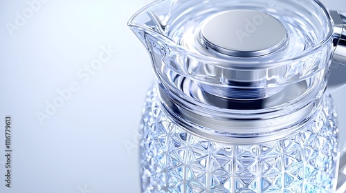 Ultra-clean close-up of a compact blender, sleek body and detachable blade, displayed on a pure white background, precise details for commercial use--style raw photo