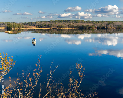 Maine lake in December