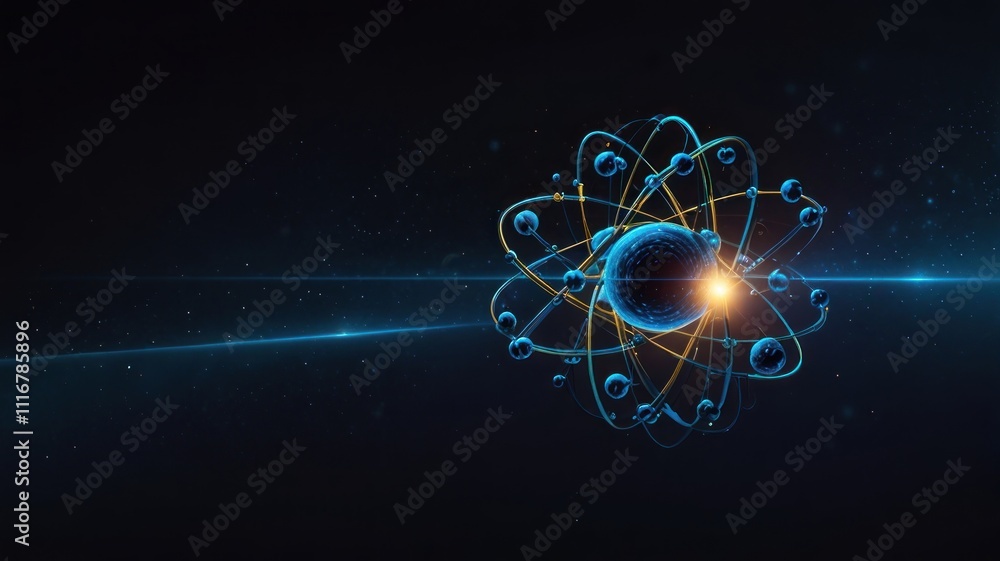 Obraz premium Quantum Atom