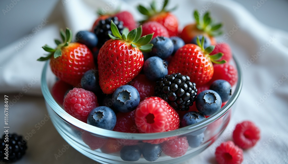 Mixed berry fruit bowl. Mixed berry fruit bowl.