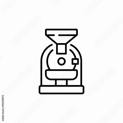 coffee filter icon sign vector