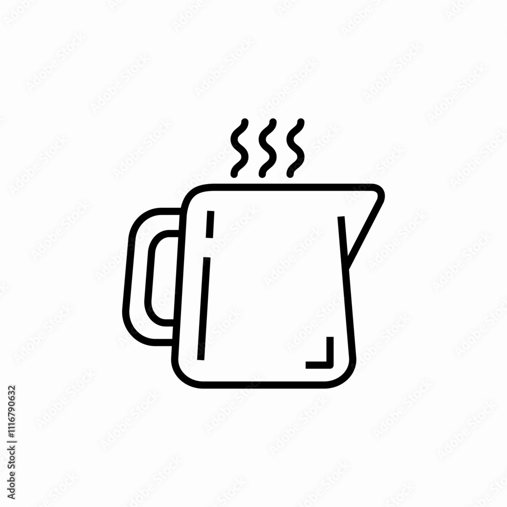 milk pitcher icon sign vector milk pitcher icon sign vector