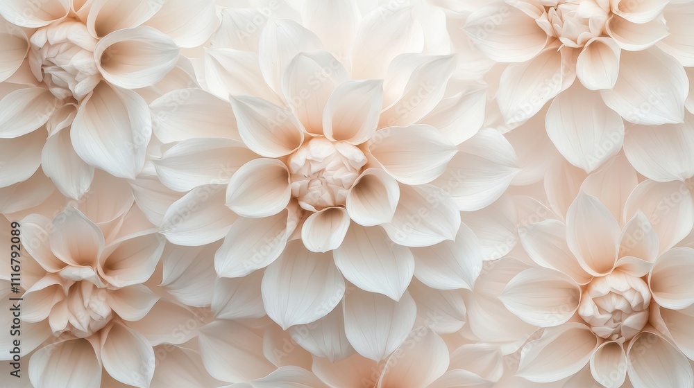 Dahlia flowers in a seamless, elegant pattern, close-up with natural tones and copy space for text, perfect for holiday or wedding use Dahlia flowers in a seamless, elegant pattern, close-up with natural tones and copy space for text, perfect for holiday or wedding use