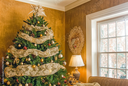 christmas tree with christmas decorations