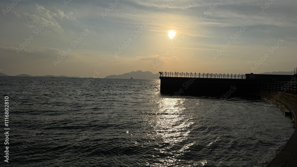 sunset on the pier sunset on the pier