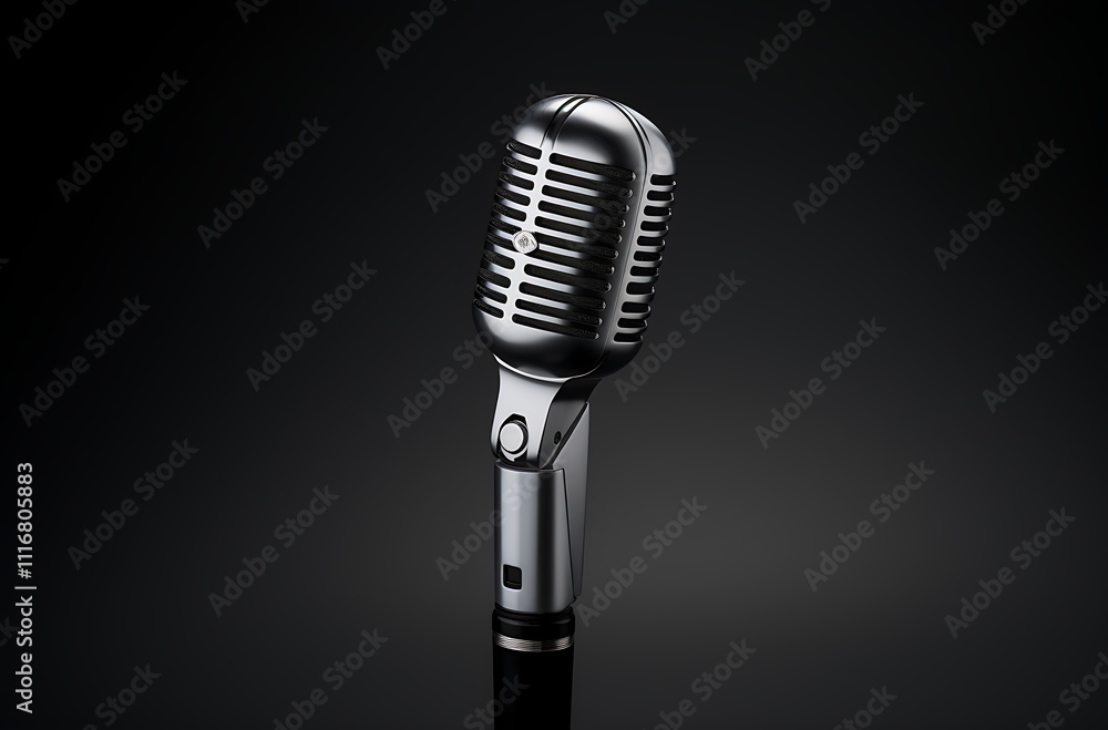 Fototapeta premium a choir microphone, generative ai