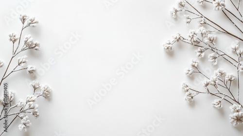 Delicate Floral Minimalism: A Serene Snapshot of Nature's Elegance