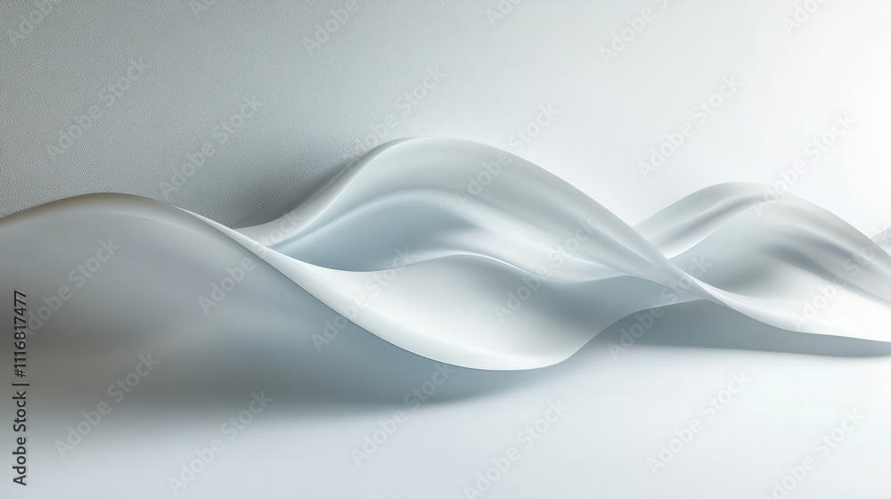 Obraz premium A smooth silk texture with soft flowing curves and delicate sheen