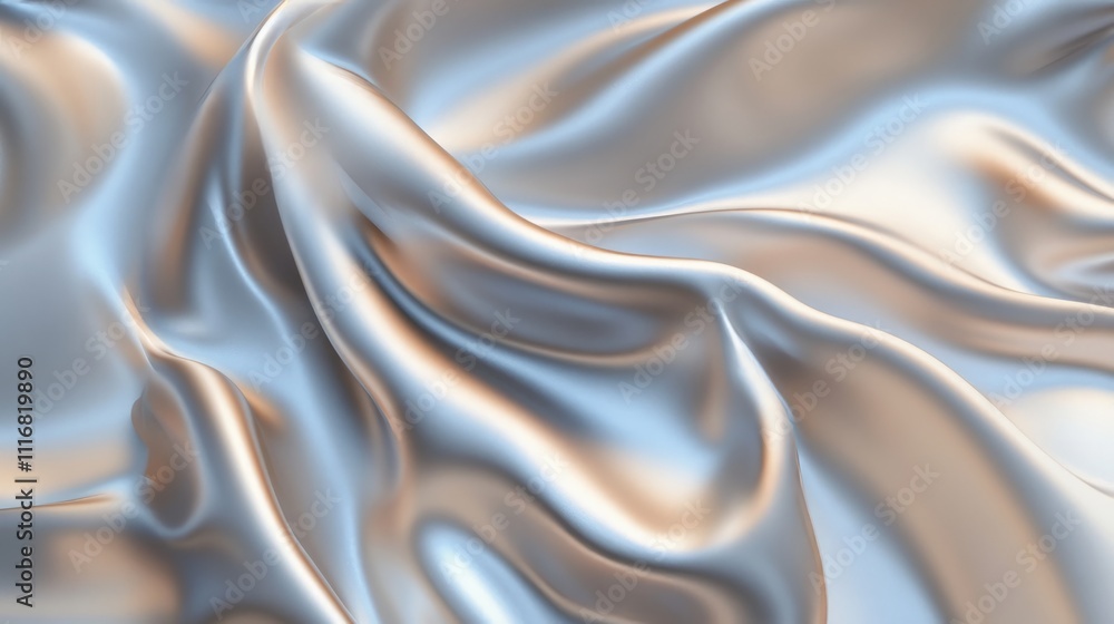 Fototapeta premium A smooth satin fabric texture with subtle light reflections and soft folds.