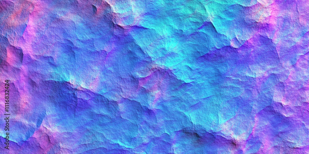 Obraz premium Abstract Digital Artwork Textured Surface Purple Blue Green Fluid Colors Psychedelic Design