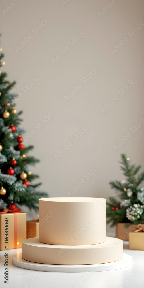 Podium background for Mery Christmas Podium background for Mery Christmas