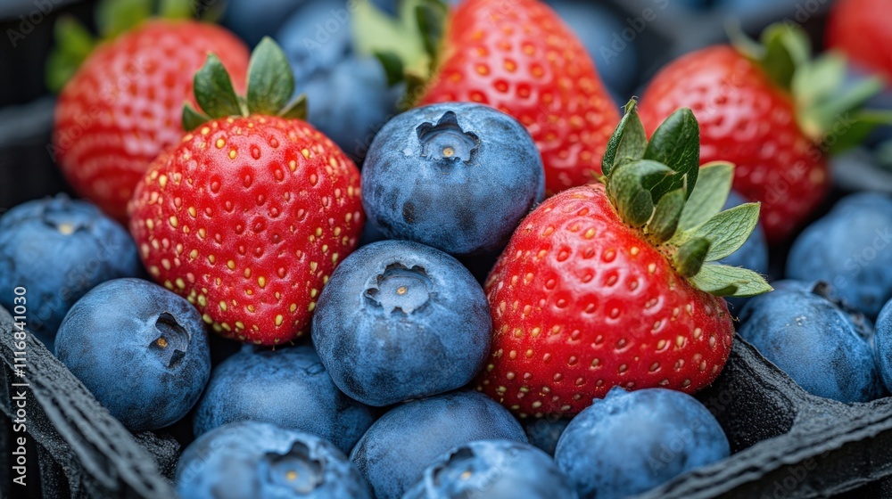 Fresh Strawberries and Blueberries Bounty Fresh Strawberries and Blueberries Bounty