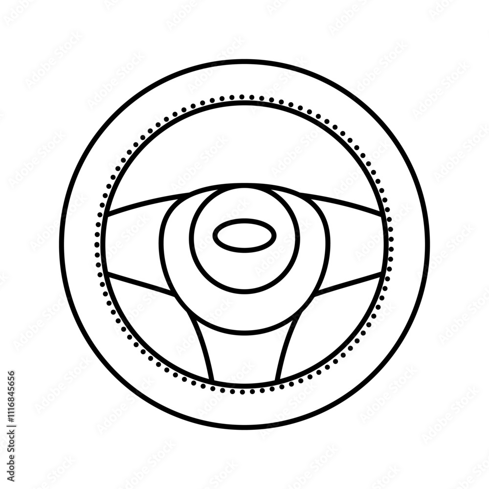 steering wheel cover accessory line icon vector. steering wheel cover accessory sign. isolated contour symbol black illustration steering wheel cover accessory line icon vector. steering wheel cover accessory sign. isolated contour symbol black illustration