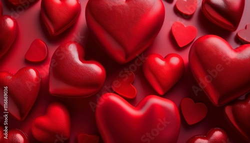 周囲に広がるハート