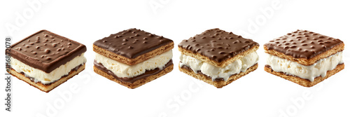 Wallpaper Mural Delicious Ice Cream Sandwiches on Transparent Background Torontodigital.ca