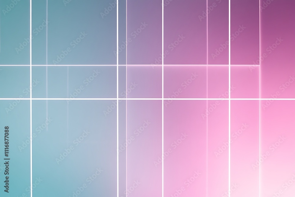 Fototapeta premium A gradient background with intersecting white lines, creating a modern, abstract design.