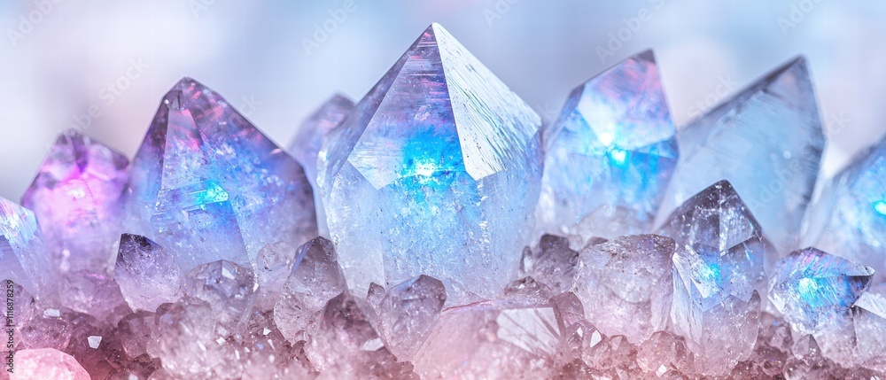 Vibrant Quartz Crystal Cluster Vibrant Quartz Crystal Cluster