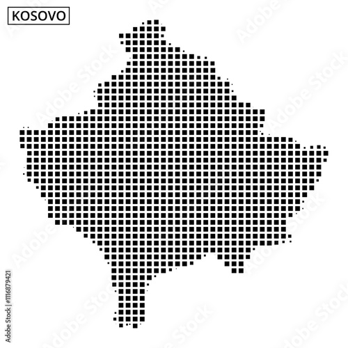 Map outline of a region displayed with dot patterns and contour lines