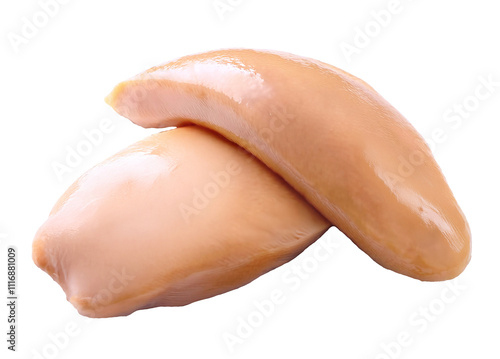 close up of raw chicken breast photo