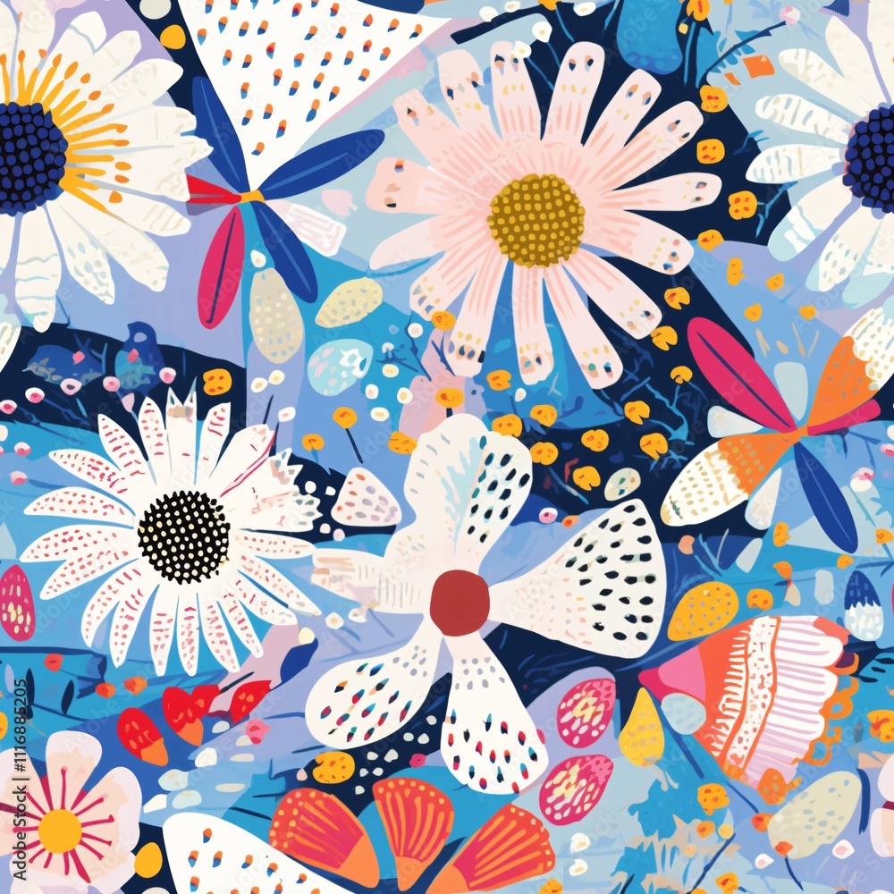 Fototapeta premium seamless floral pattern