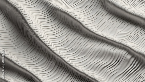 Wallpaper Mural Abstract grayscale wavy texture with carved lines. Torontodigital.ca