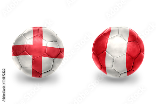 football balls with national flags of england and peru ,soccer teams. on the white background. Free Download football balls with national flags of england and peru ,soccer teams. on the white background. - GFXLoad