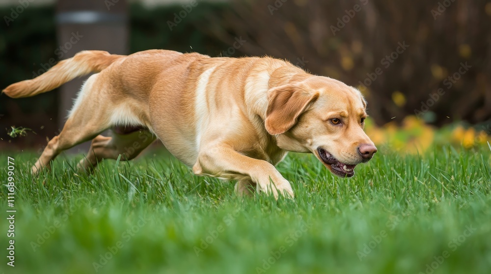 Energetic Dog Sprinting Through Meadow with Determination and Graceful Agility Energetic Dog Sprinting Through Meadow with Determination and Graceful Agility