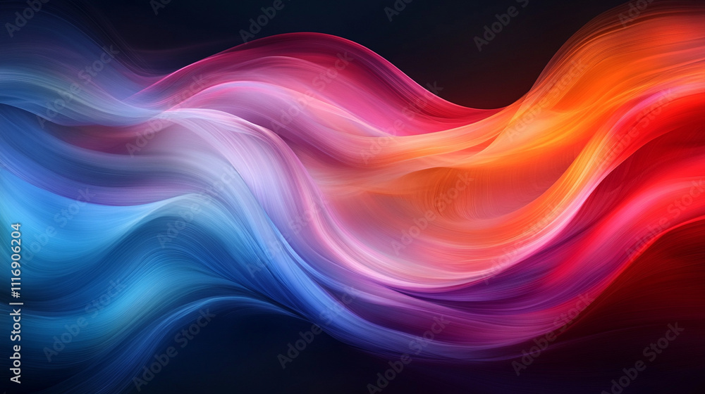 Fototapeta premium Abstract Colorful Wave Design