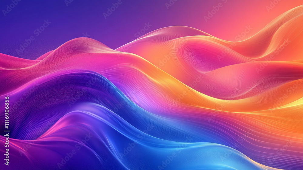 Abstract Colorful Wave Design Background Abstract Colorful Wave Design Background