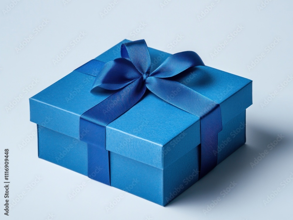 Blue Gift Box with Bow Blue Gift Box with Bow