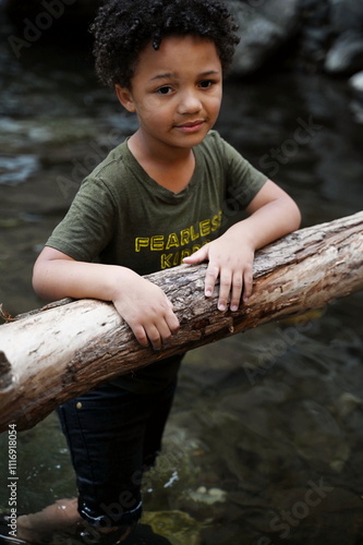 Toddler in water. photo