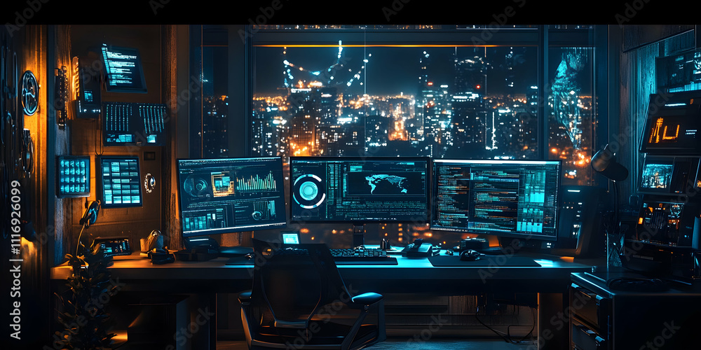 Cyberpunk Cityscape Digital Art Cyberpunk Cityscape Digital Art