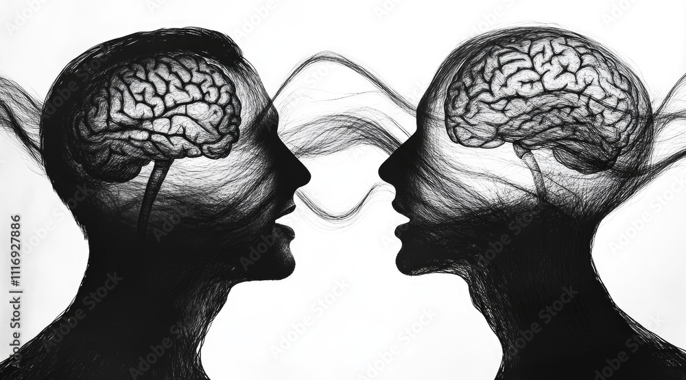 Two Brains Connected Through Intertwined Neural Pathways Two Brains Connected Through Intertwined Neural Pathways