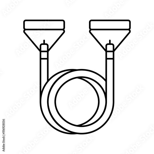 step platform fitness tool line icon vector. step platform fitness tool sign. isolated contour symbol black illustration