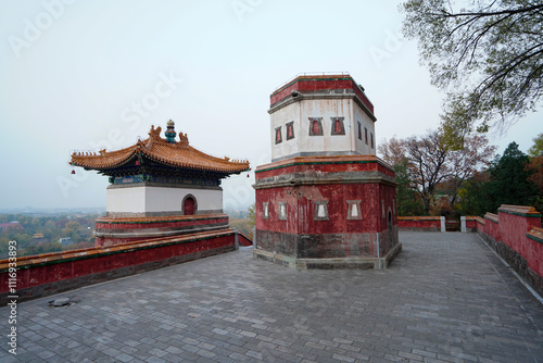 Wallpaper Mural Tibetan architecture in the Four Great Regions of Summer Palace in Beijing. Torontodigital.ca