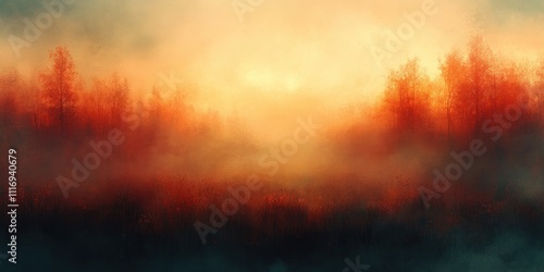 Abstract Soft Focus Warm Gradient Background with Ethereal Atmosphere in Black Orange Grey Texture