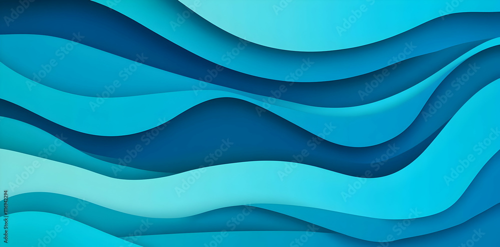Abstract waves in varying shades of blue, creating a soothing and modern design. Abstract waves in varying shades of blue, creating a soothing and modern design.