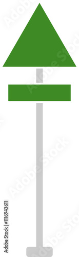 Realistic Road Sign
