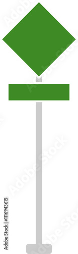 Realistic Road Sign
