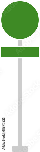 Realistic Road Sign
