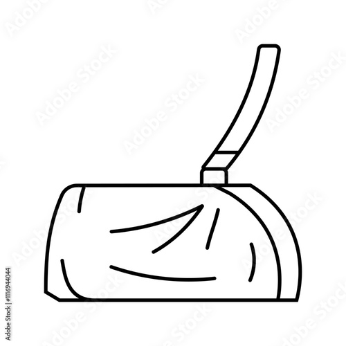 medical sling fracture injury line icon vector. medical sling fracture injury sign. isolated contour symbol black illustration