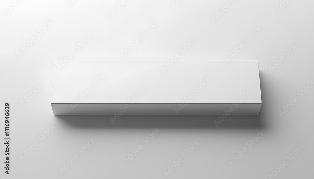A simple, rectangular white box on a light surface, suggesting packaging or storage. A simple, rectangular white box on a light surface, suggesting packaging or storage.