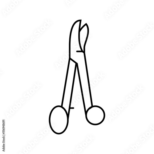 medical bandage roll fracture injury line icon vector. medical bandage roll fracture injury sign. isolated contour symbol black illustration