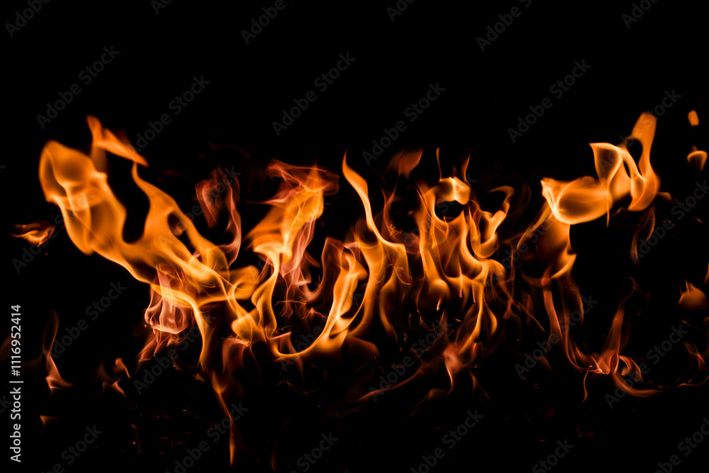 Fire flames on black background. Abstract blaze fire flame texture for banner background. Fire flames on black background. Fire flame texture. Fire flames on black background. Abstract blaze fire flame texture for banner background. Fire flames on black background. Fire flame texture.