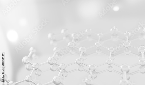 Science cosmetic, 3D Collagen serum and vitamin hyaluronic acid skin care solutions with cosmetic advertising background.