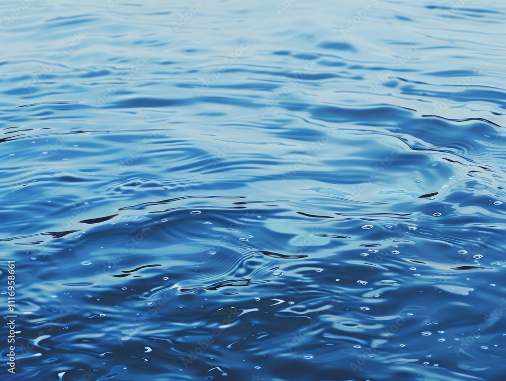 Serene Blue Water with Gentle Ripples Serene Blue Water with Gentle Ripples