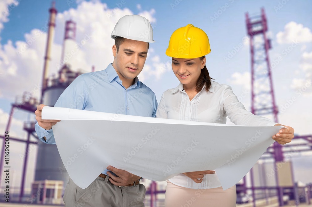 industrial facility gas and oil standards concept. industrial facility gas and oil standards concept.